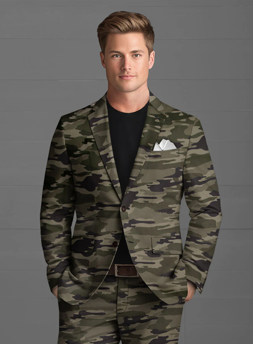 Green Stretch Camo Jacket - Image 3