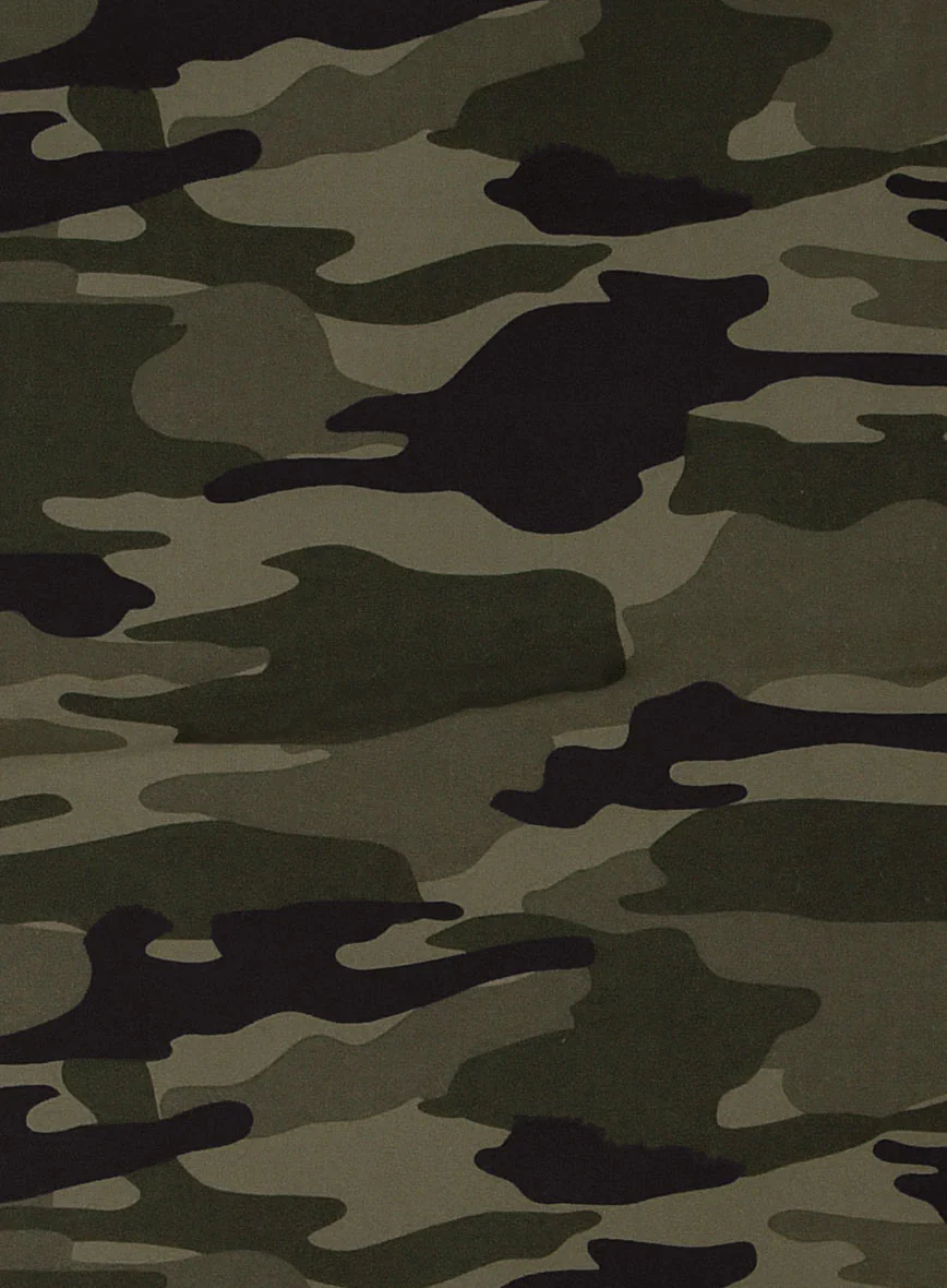 Green Stretch Camo Pants - Image 2