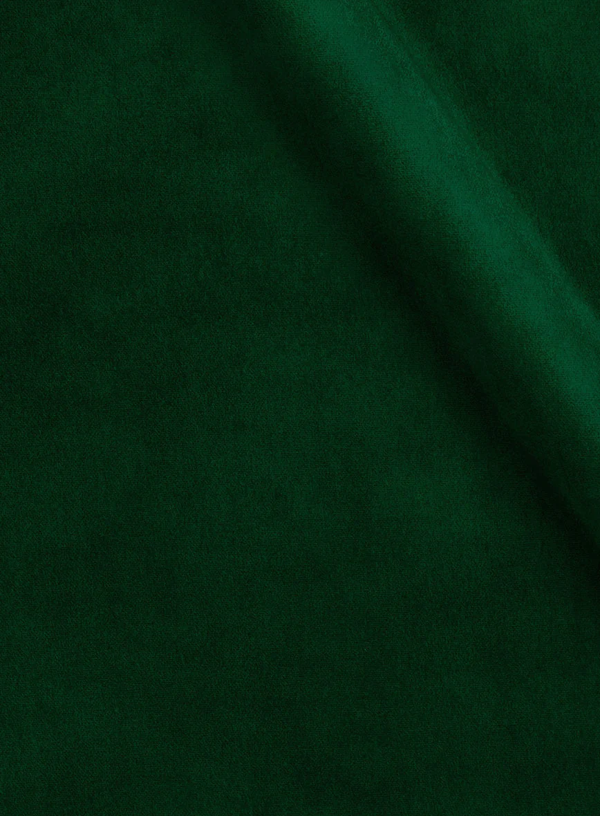 Green Velvet Double Breasted Tuxedo Jacket - Image 4