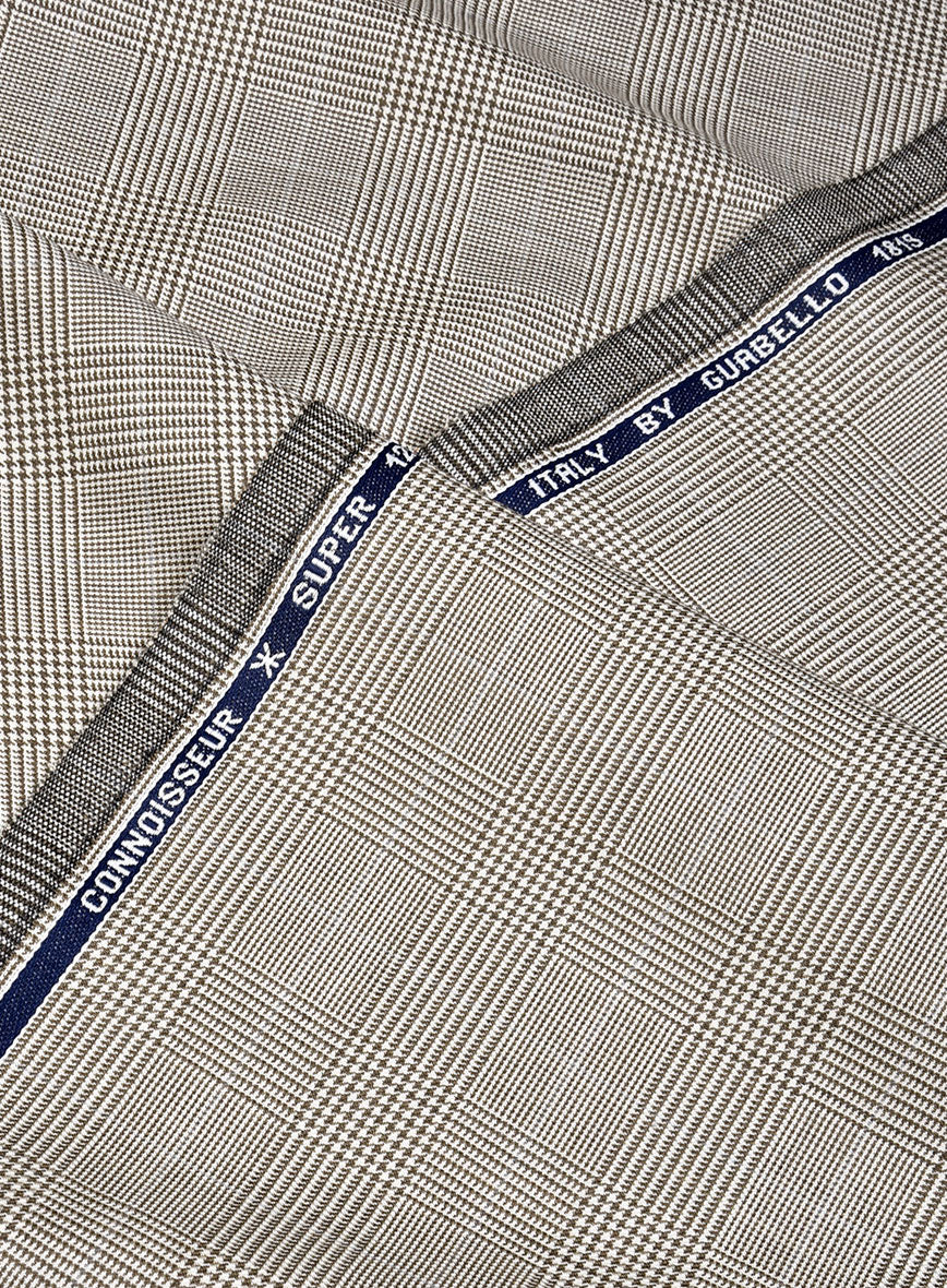 Guabello Beige Prince Of Wales Suit - Image 6