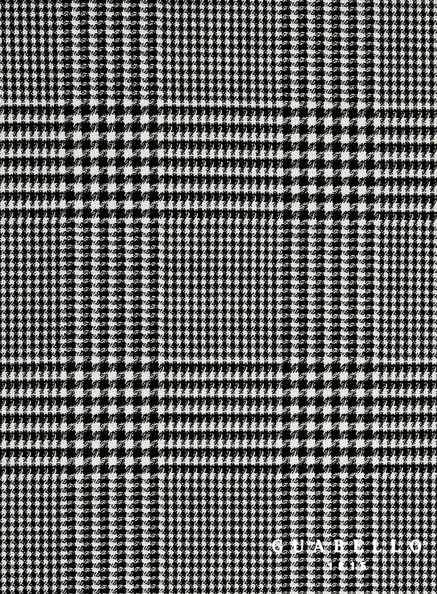 Guabello Black & White Wool Jersey Jacket - Image 4