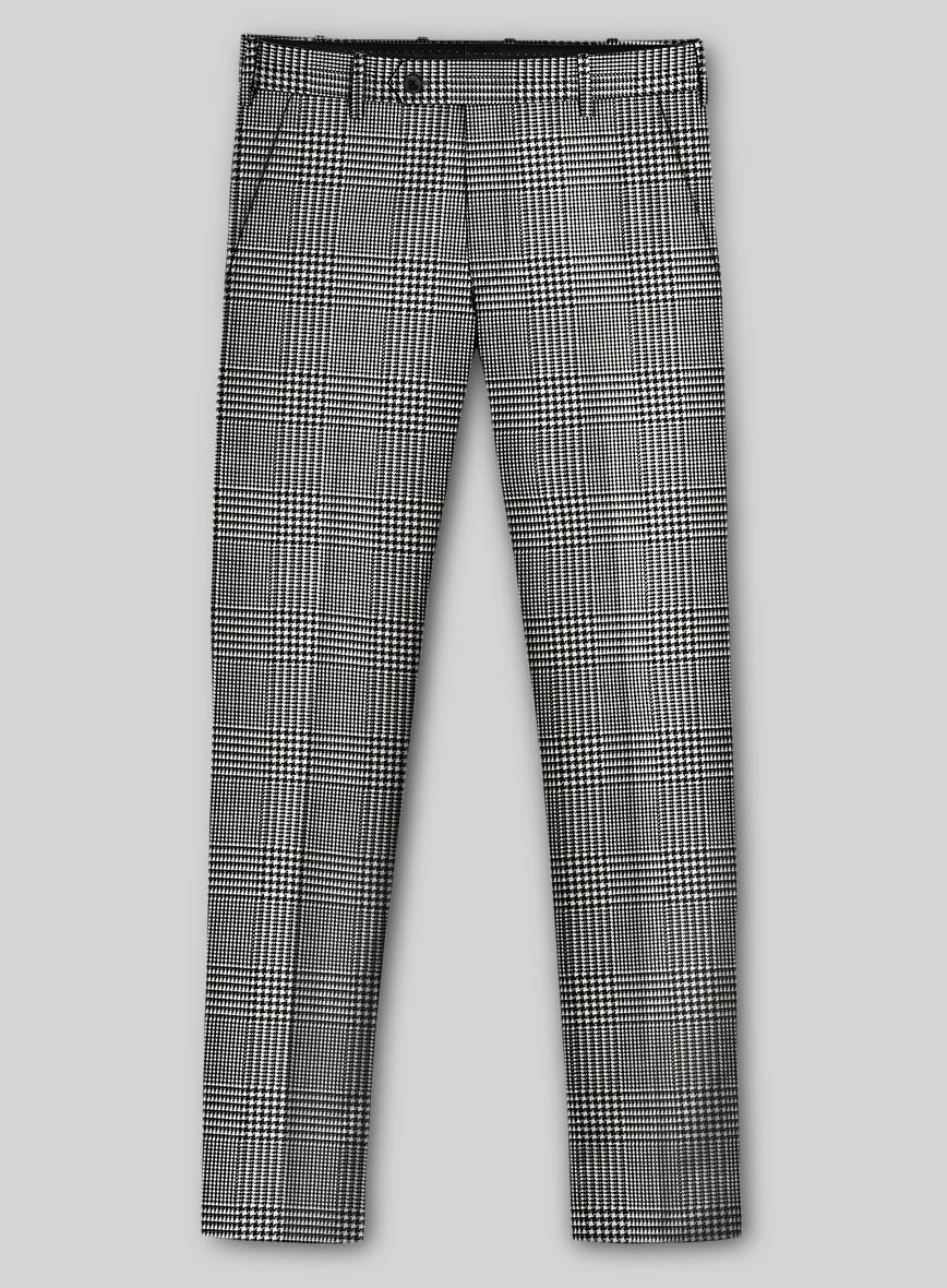 Guabello Black & White Wool Jersey Suit - Image 5