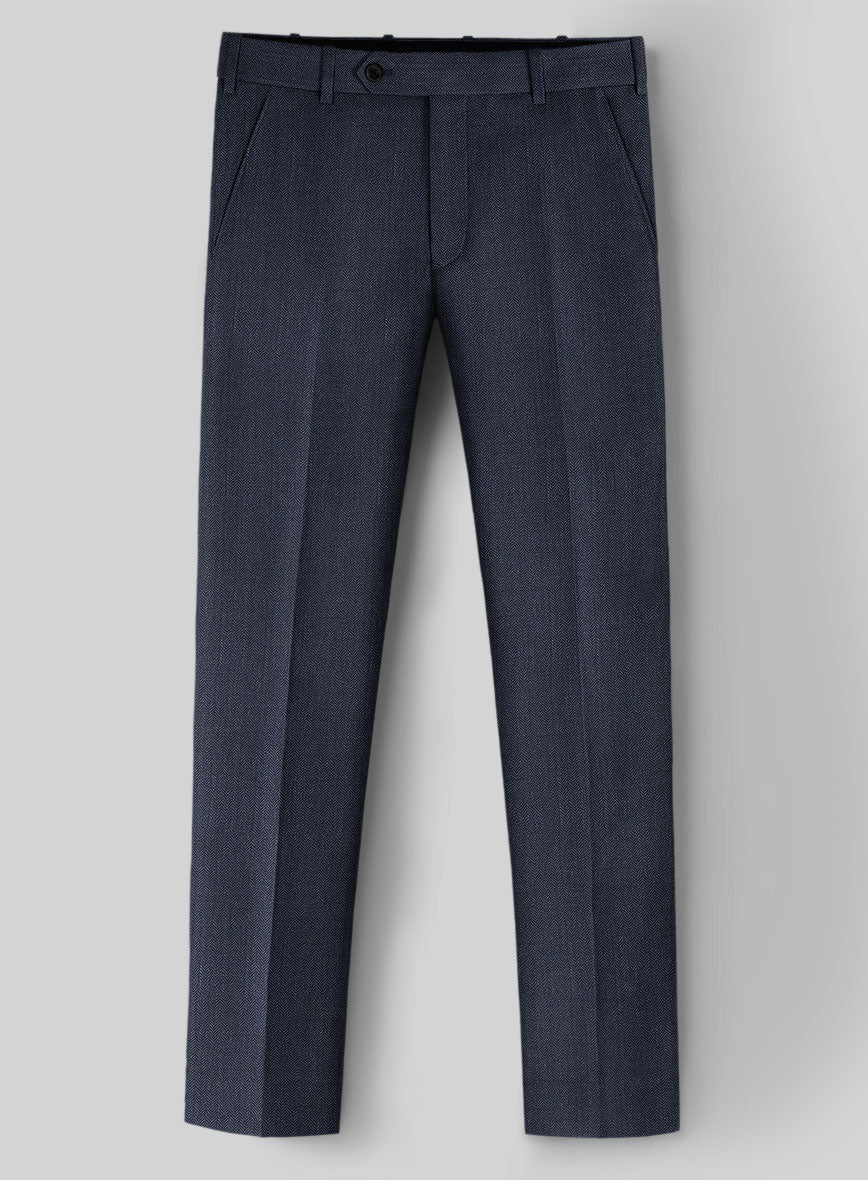 Guabello Blue Herringbone Suit - Image 3