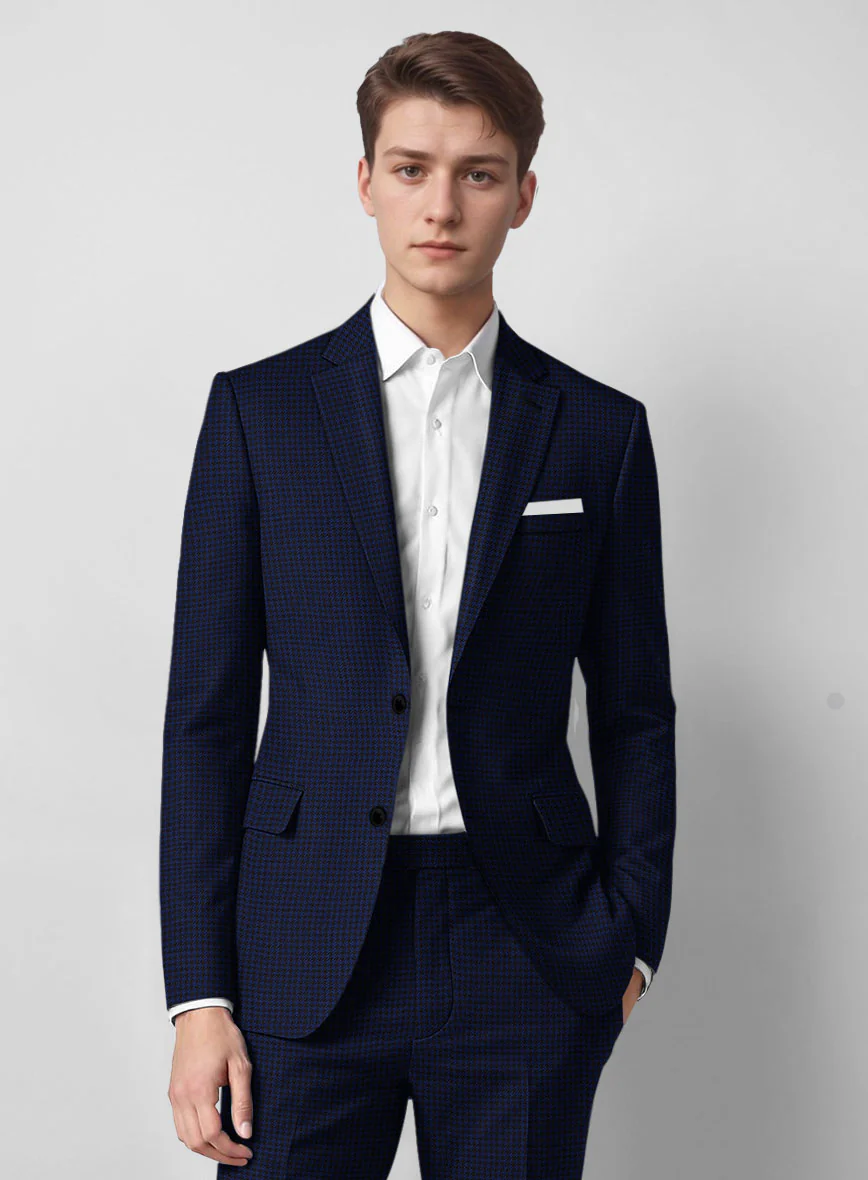 Guabello Blue Houndstooth Jacket - Image 2