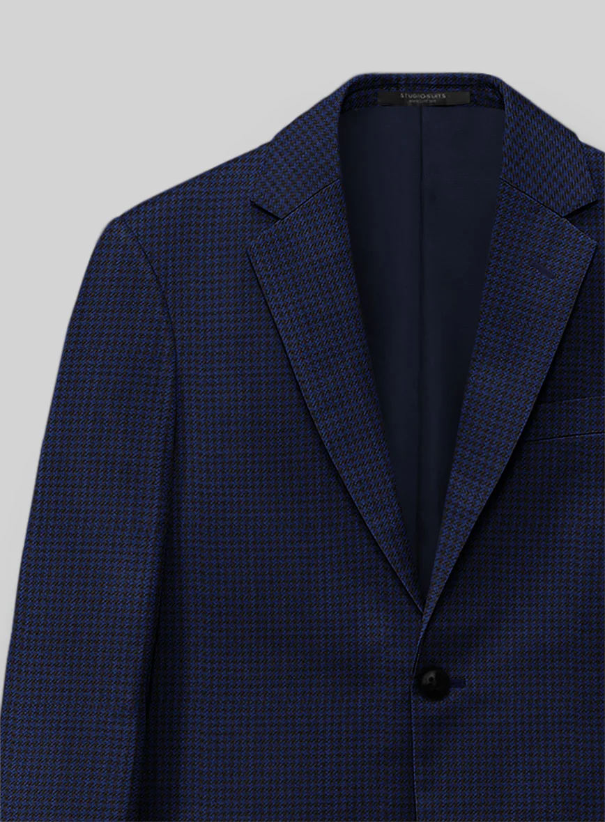 Guabello Blue Houndstooth Suit - Image 4