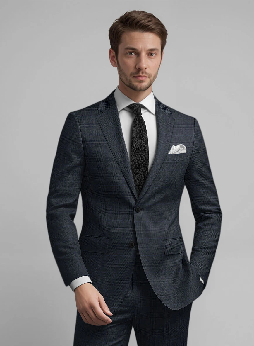 Guabello Blue Prince Of Wales Jacket - Image 2