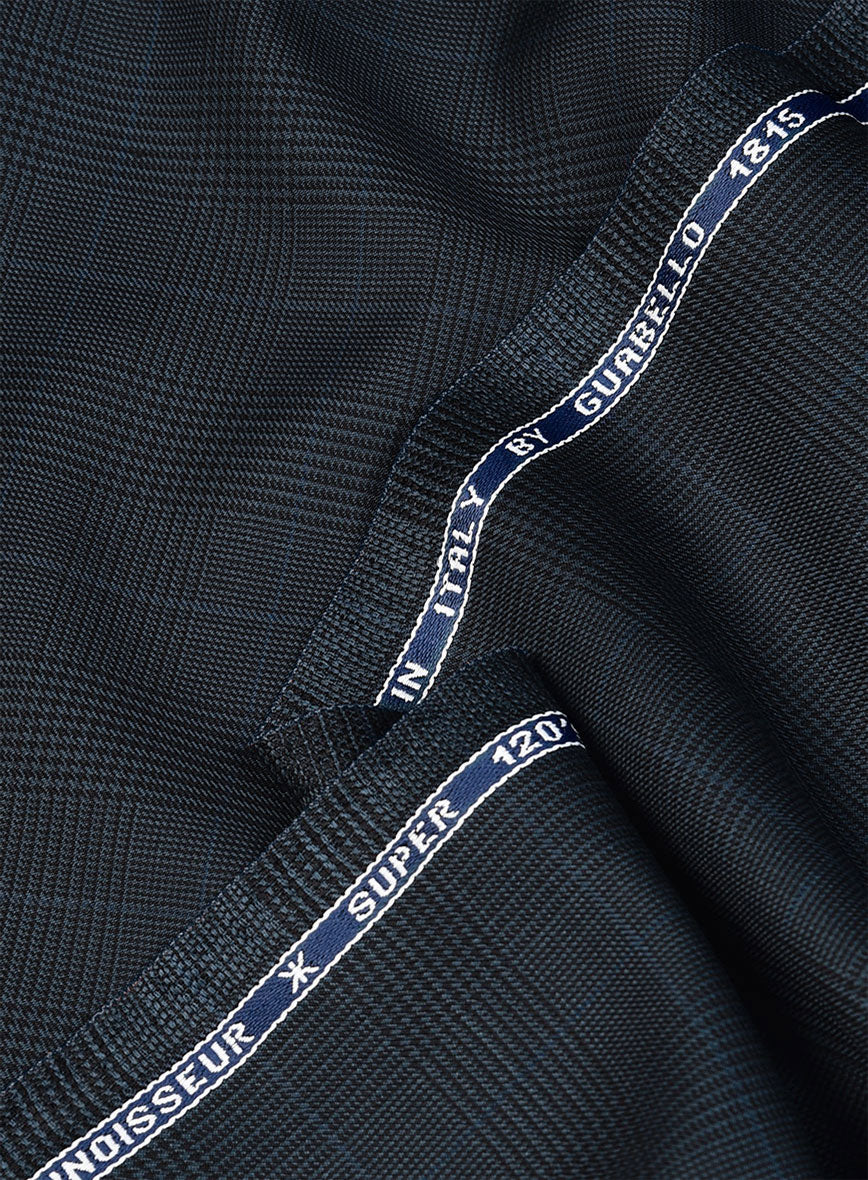 Guabello Blue Prince Of Wales Pants - Image 3