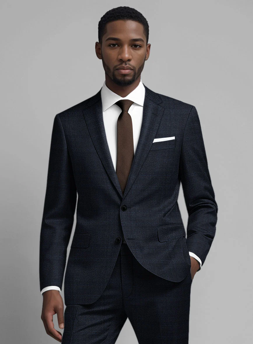 Guabello Blue Windowpane Suit - Image 3