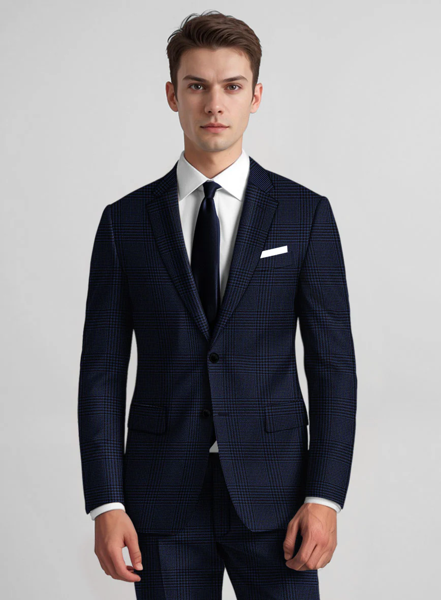 Guabello Blue Wool Jersey Jacket - Image 2