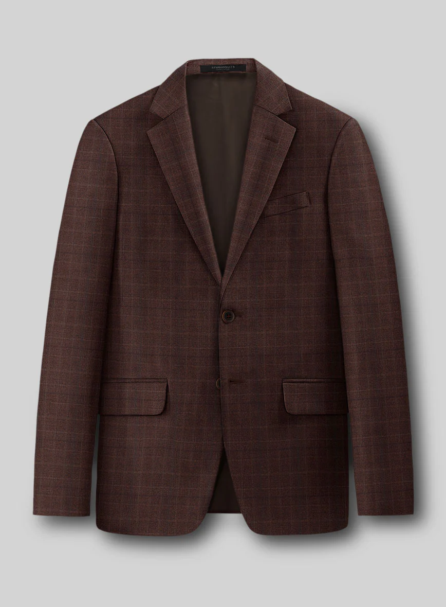 Guabello Brown Check Suit - Image 2