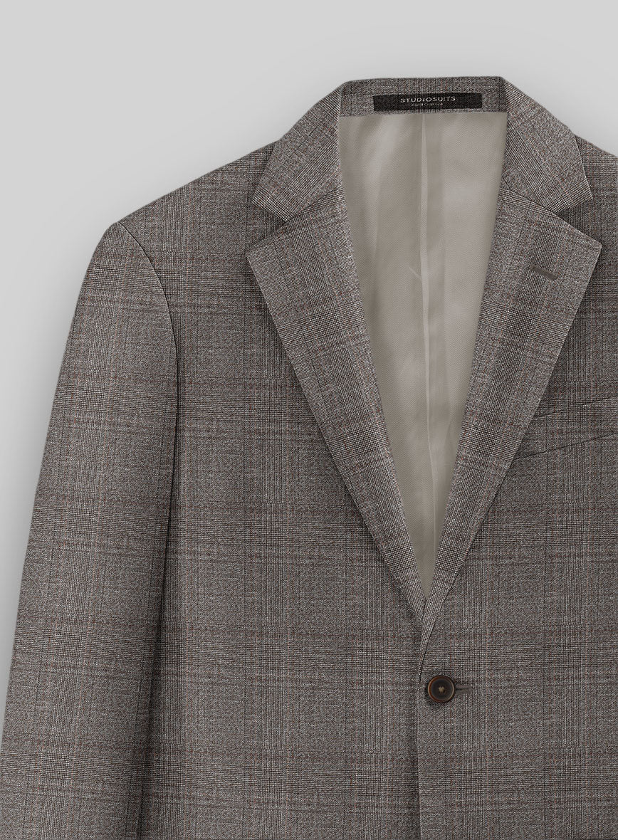 Guabello Brown Windowpane Jacket - Image 3