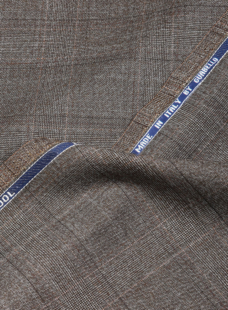 Guabello Brown Windowpane Pants - Image 3