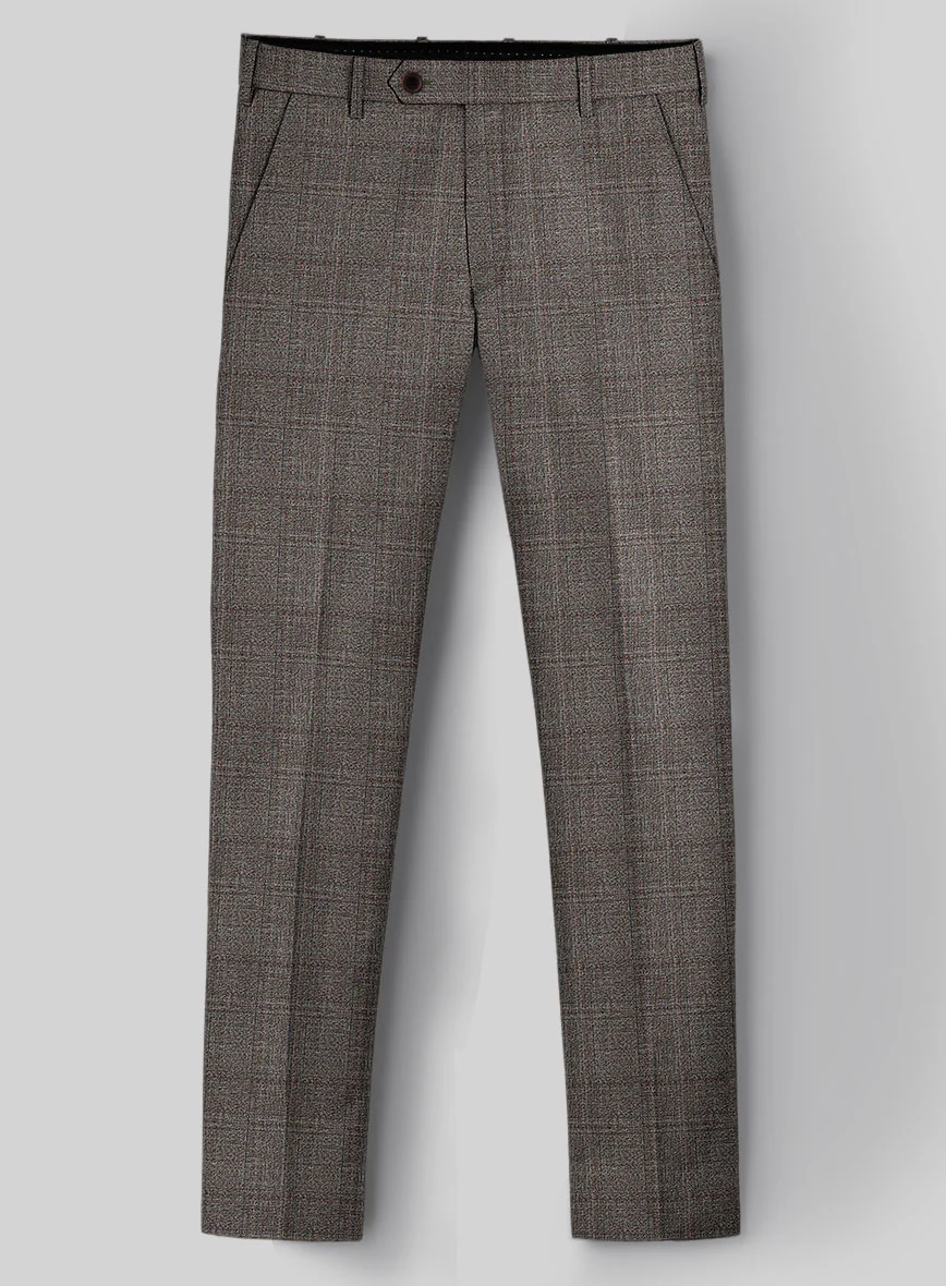Guabello Brown Windowpane Suit - Image 5