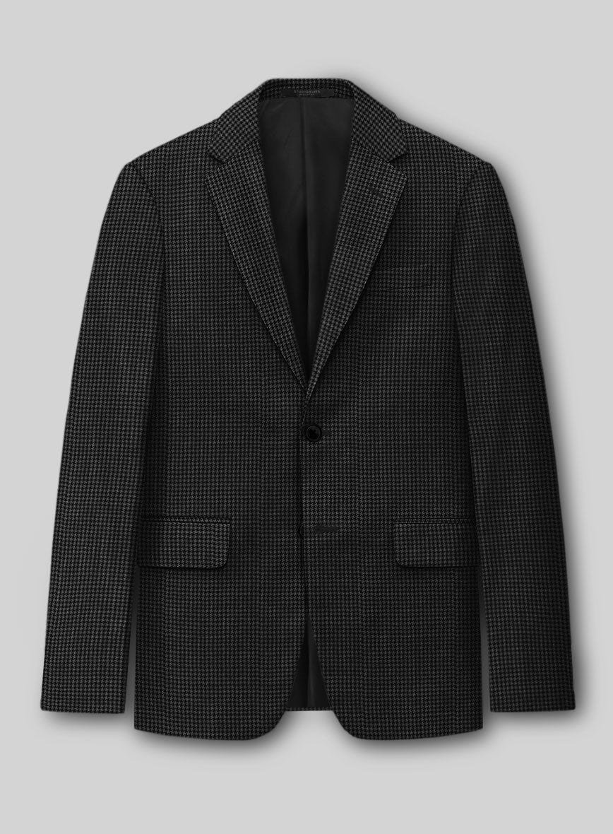 Guabello Charcoal Houndstooth Suit - Image 2