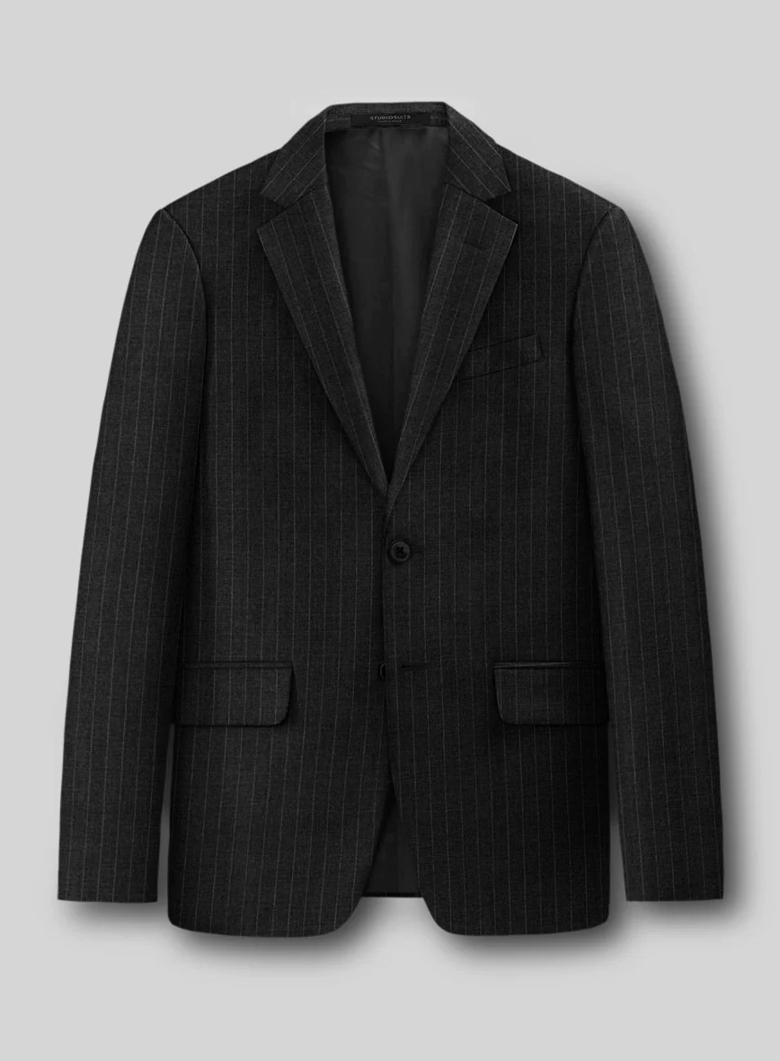 Guabello Charcoal Pinstripe Suit - Image 3