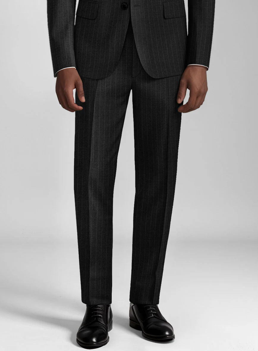Guabello Charcoal Pinstripe Suit - Image 5