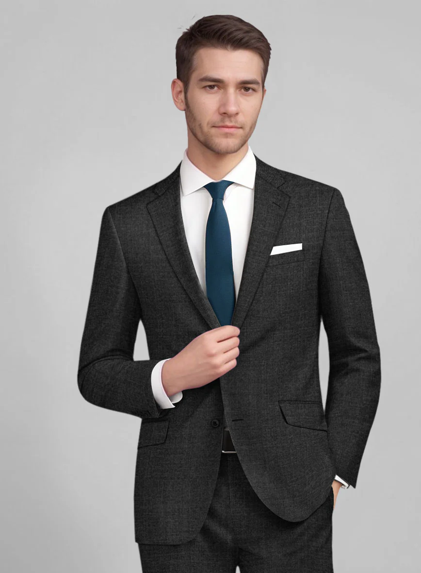 Guabello Charcoal Sharkskin Jacket - Image 2