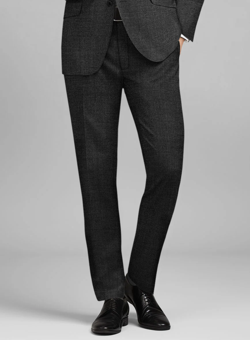 Guabello Charcoal Sharkskin Pants - Image 2