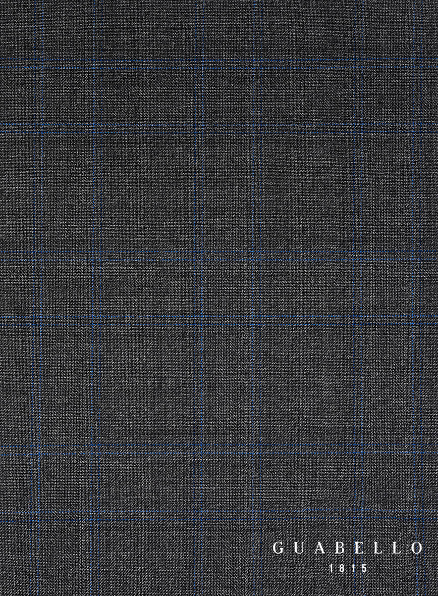 Guabello Charcoal Windowpane Suit - Image 8