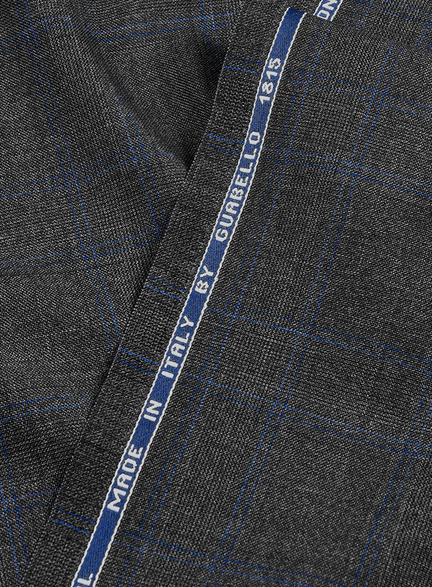 Guabello Charcoal Windowpane Suit - Image 7