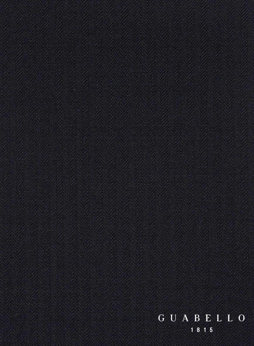 Guabello Dark Blue Herringbone Jacket - Image 4