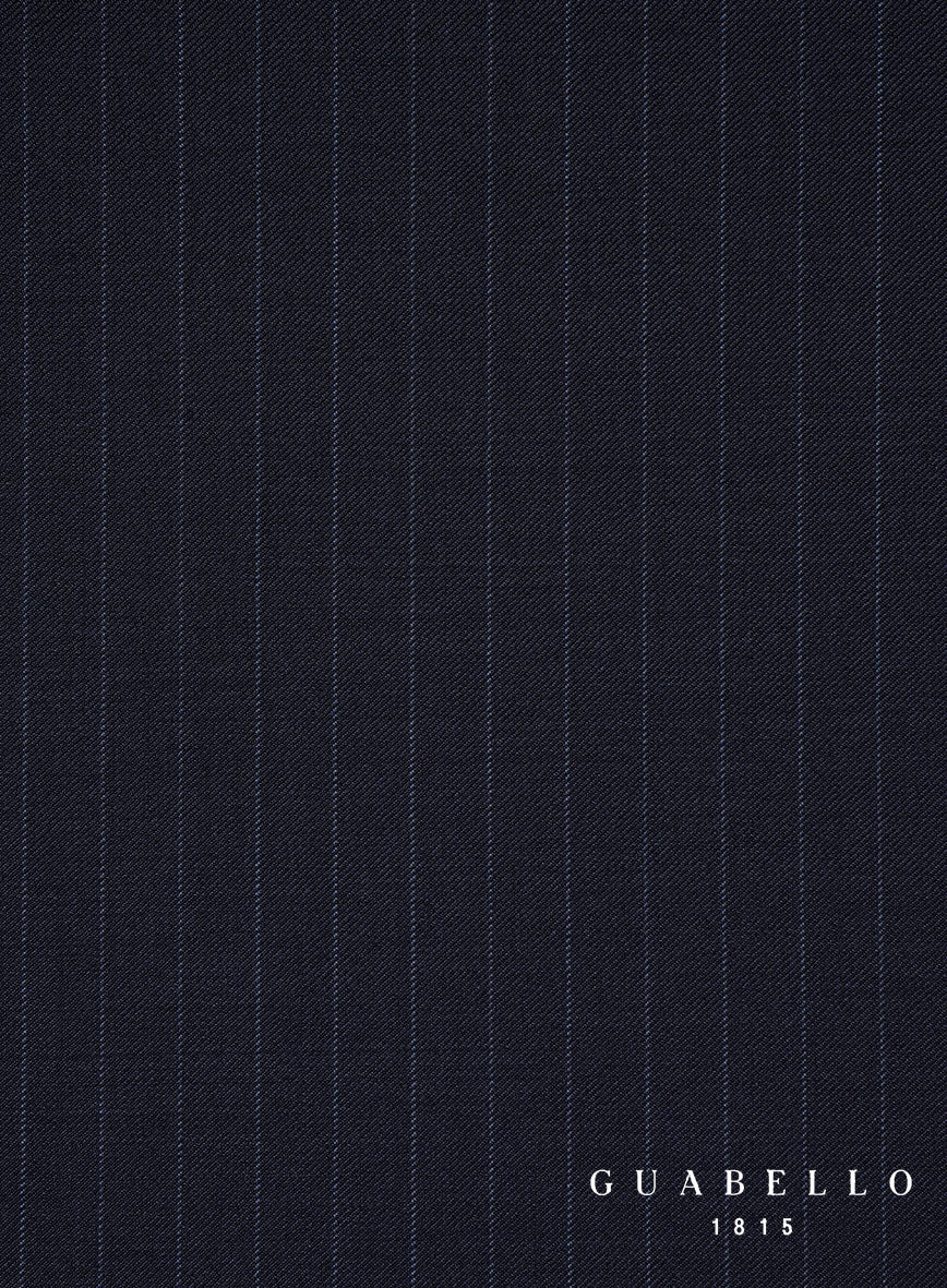 Guabello Dark Blue Pinstripe Jacket - Image 4