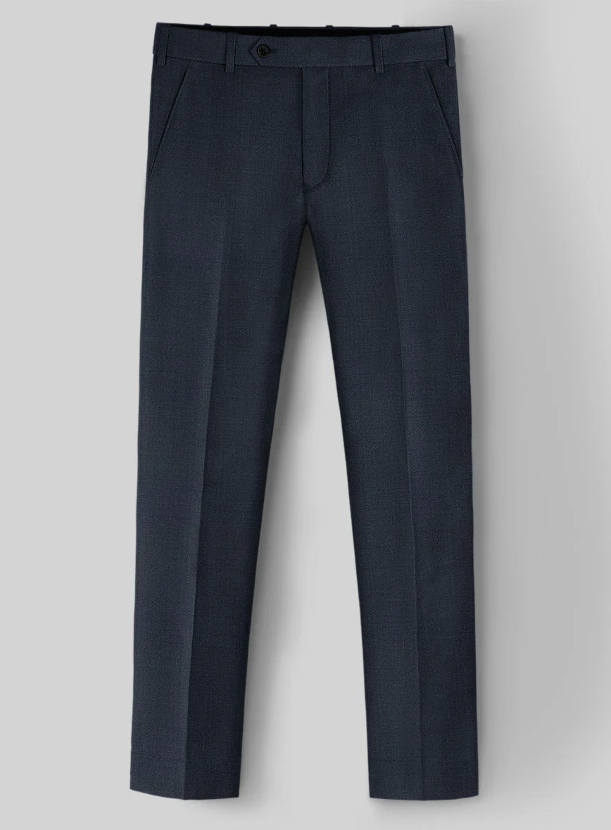 Guabello Dark Blue Sharkskin Suit - Image 4