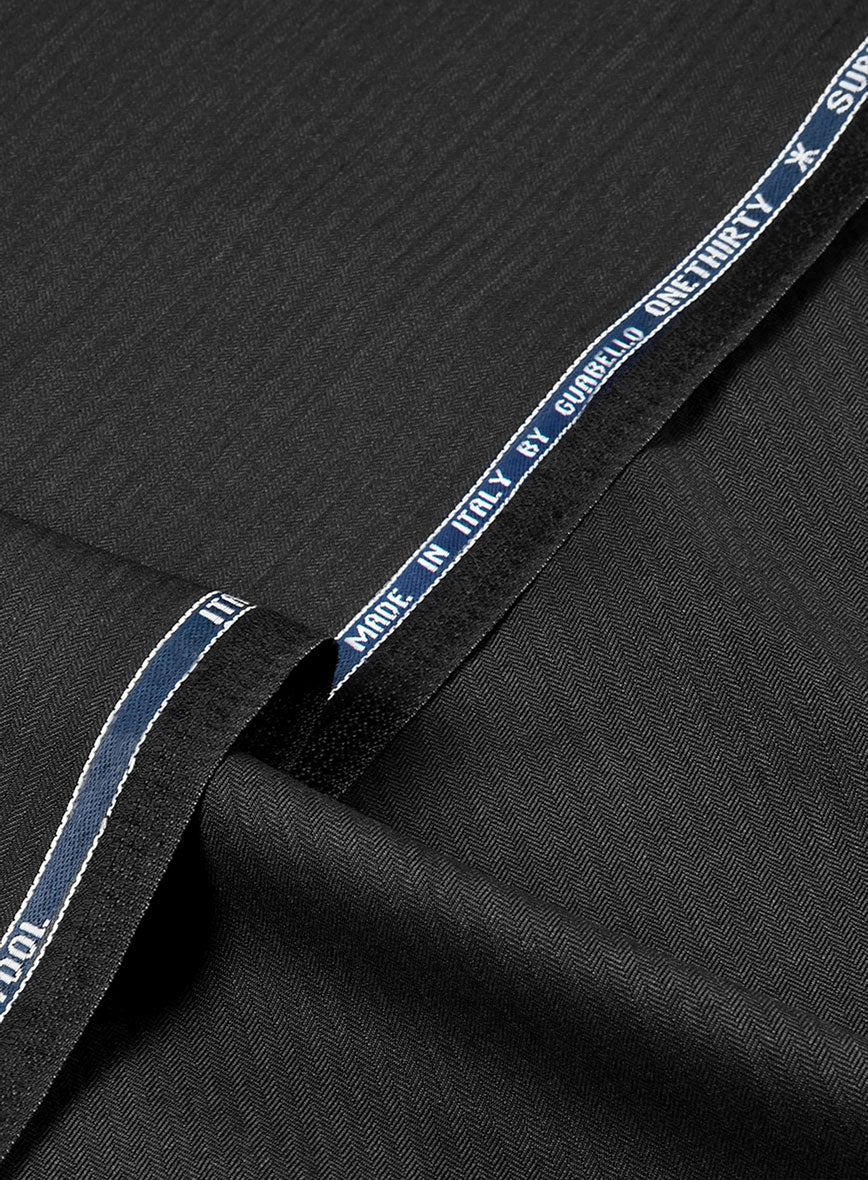 Guabello Dark Gray Herringbone Suit - Image 8