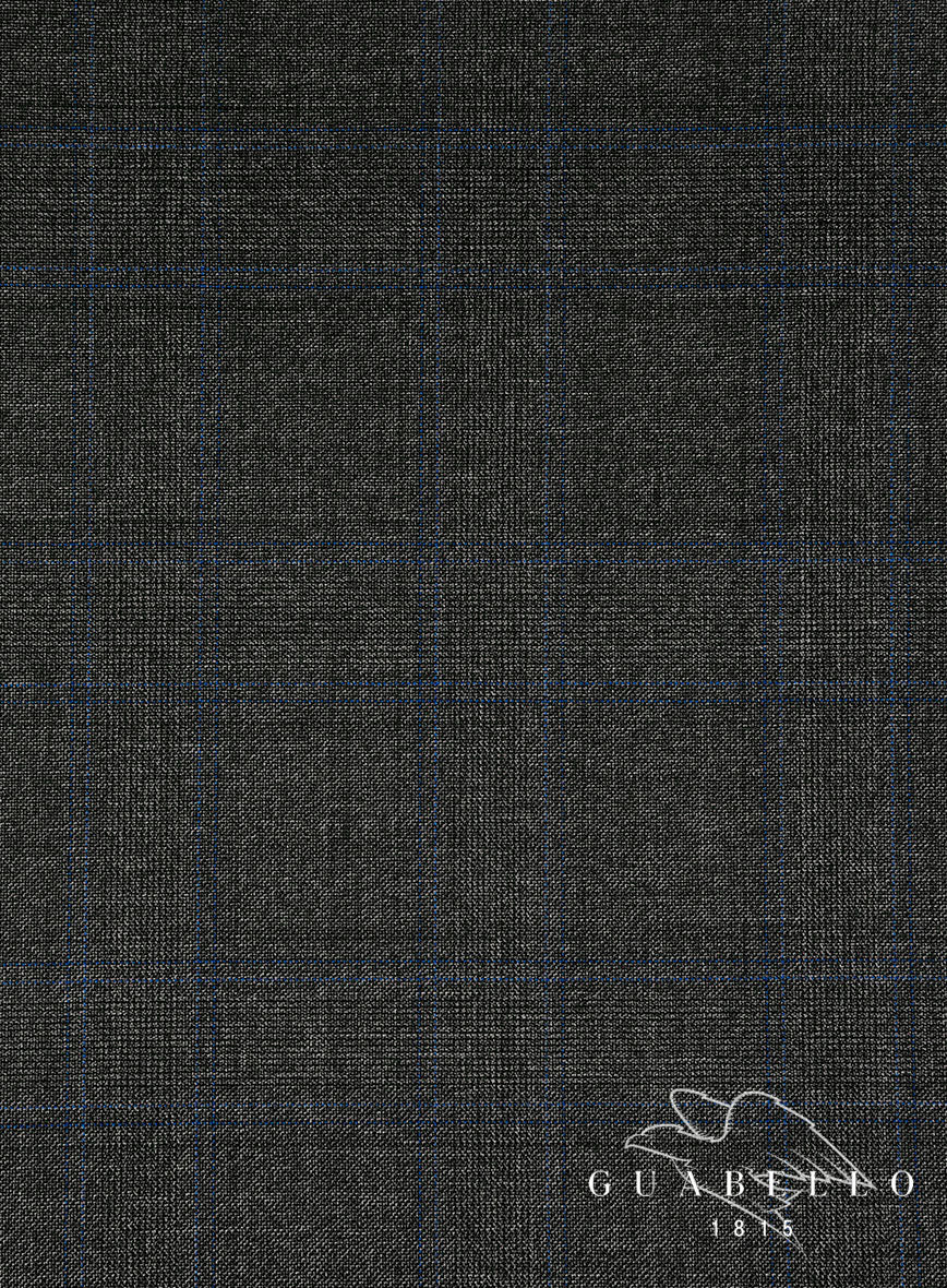 Guabello Gray Blue Windowpane Jacket - Image 5