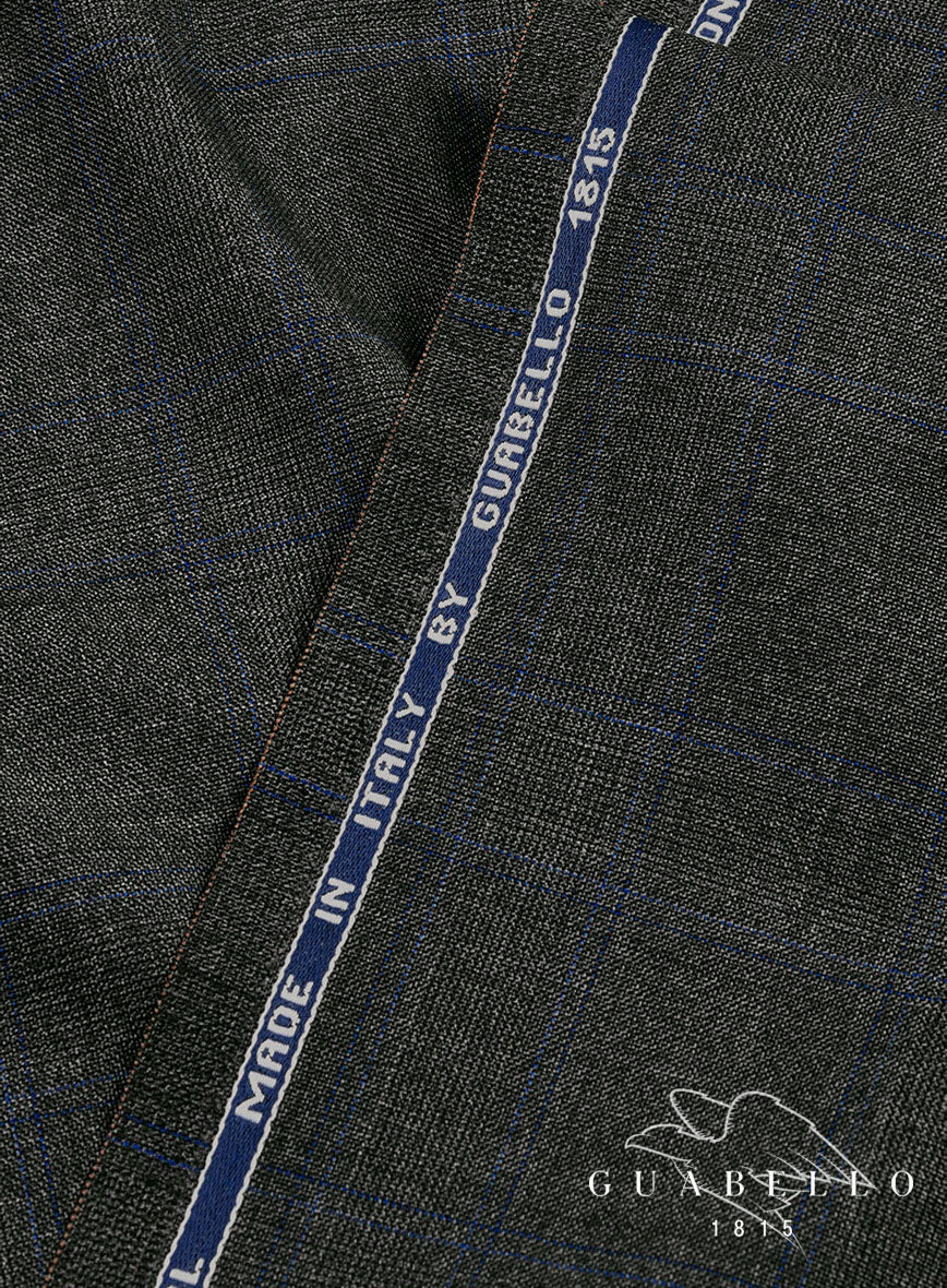 Guabello Gray Blue Windowpane Suit - Image 7