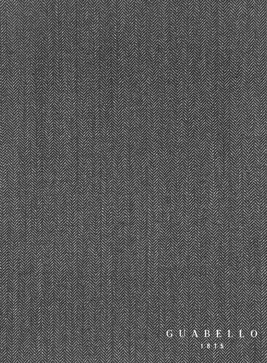 Guabello Gray Herringbone Suit - Image 7