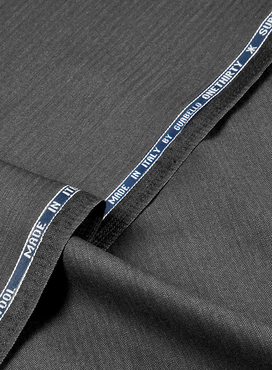 Guabello Gray Herringbone Suit - Image 8