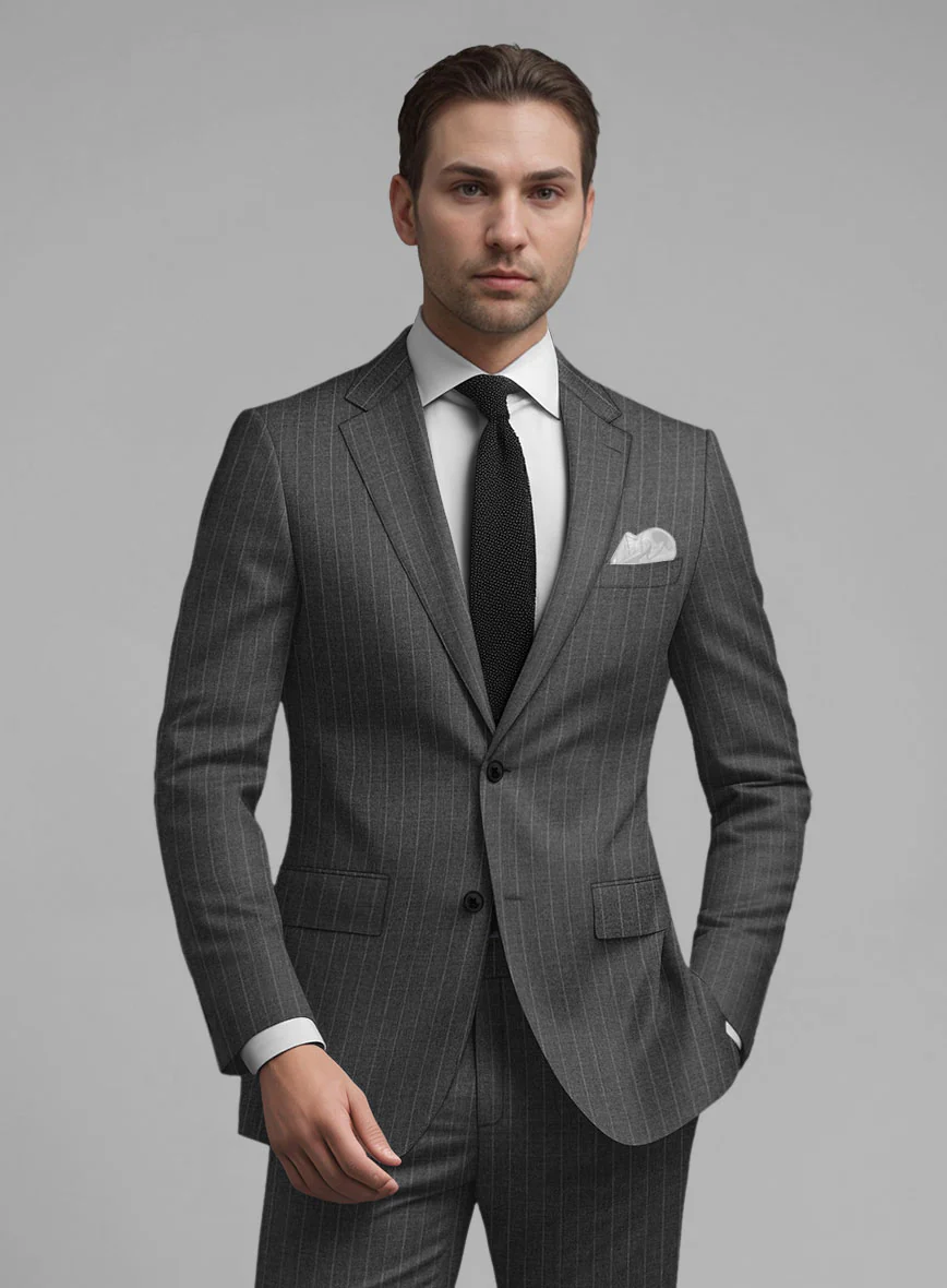 Guabello Gray Pinstripe Jacket - Image 2