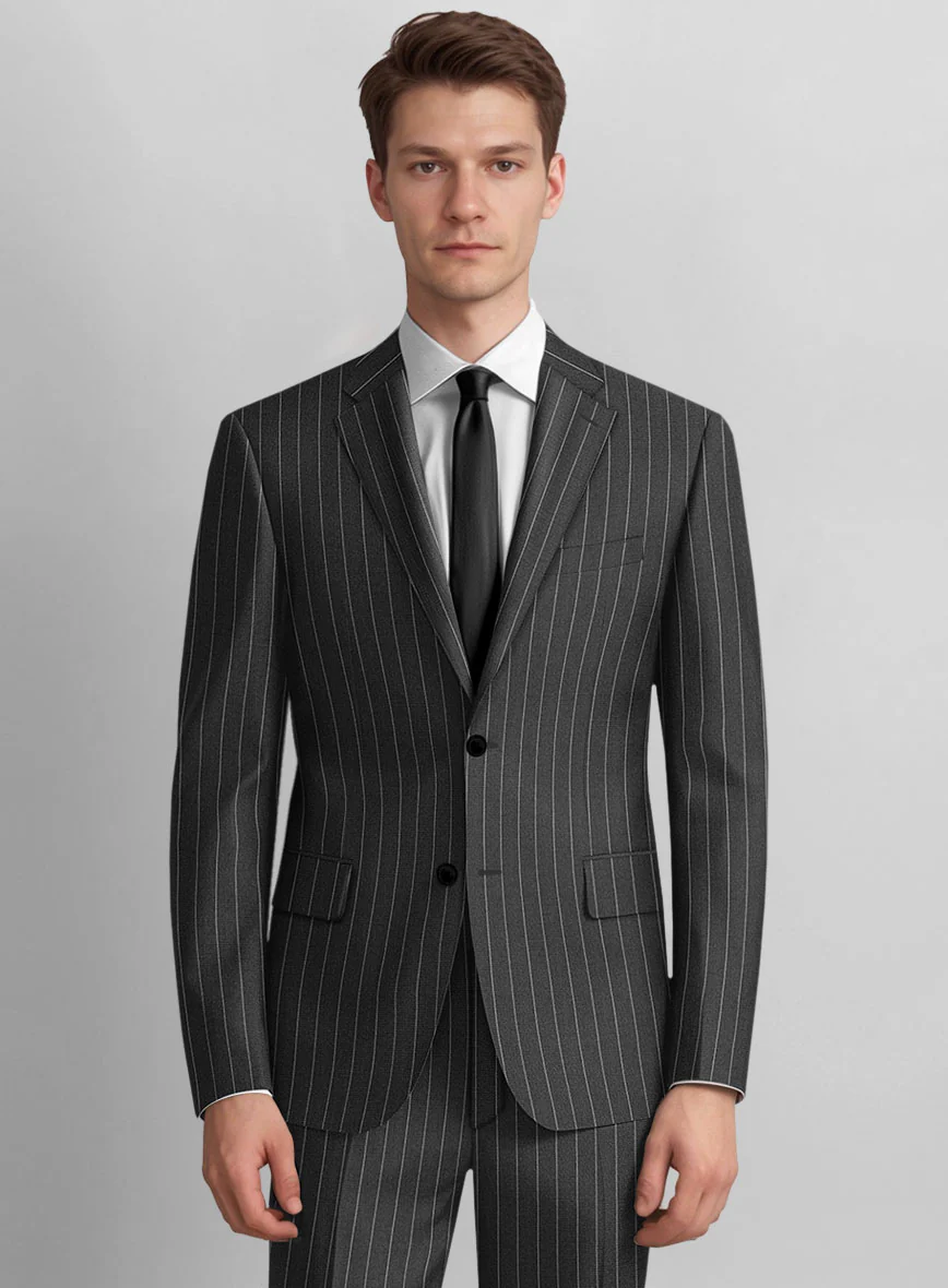 Guabello Gray Rope Stripe Jacket - Image 2