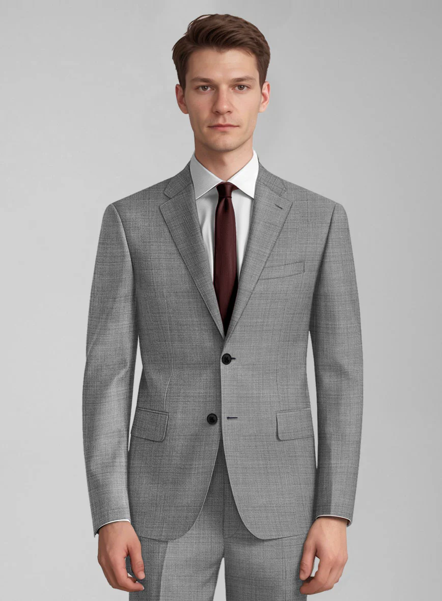 Guabello Light Gray Sharkskin Jacket - Image 2
