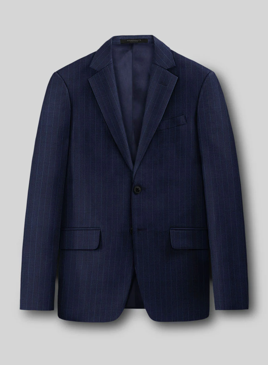 Guabello Royal Blue Pinstripe Suit - Image 2