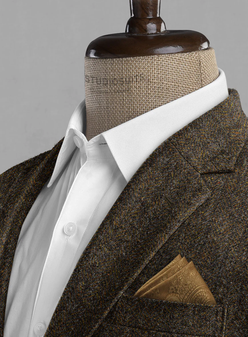 Haberdasher Brown Tweed Suit - Image 4