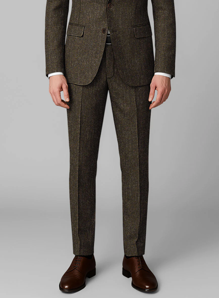 Haberdasher Brown Tweed Suit - Image 6