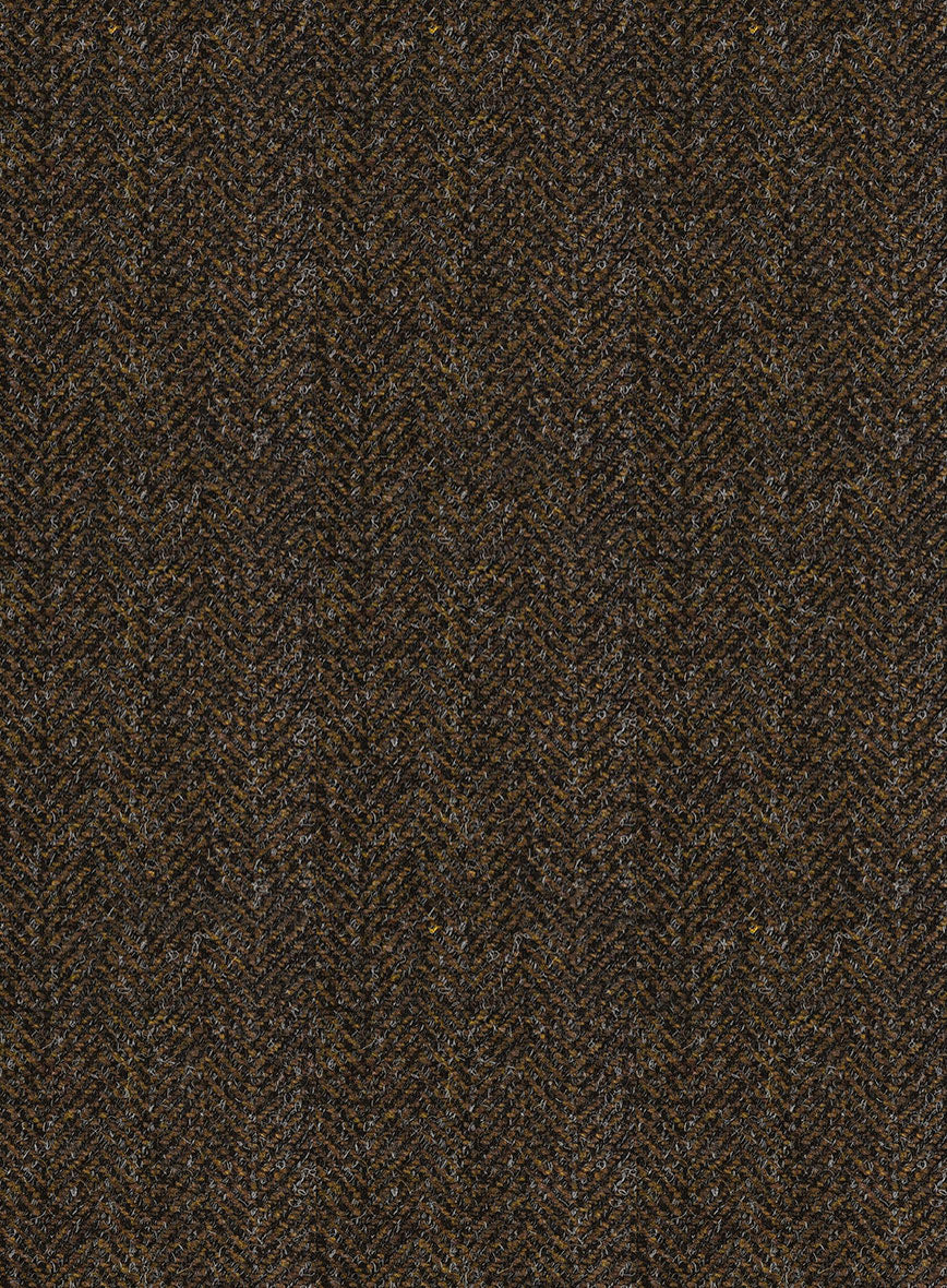 Haberdasher Brown Tweed Highland Trousers - Image 4