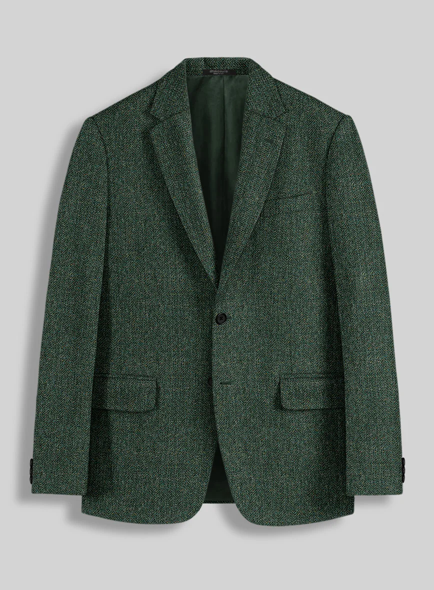 Haberdasher Green Tweed Suit - Image 5