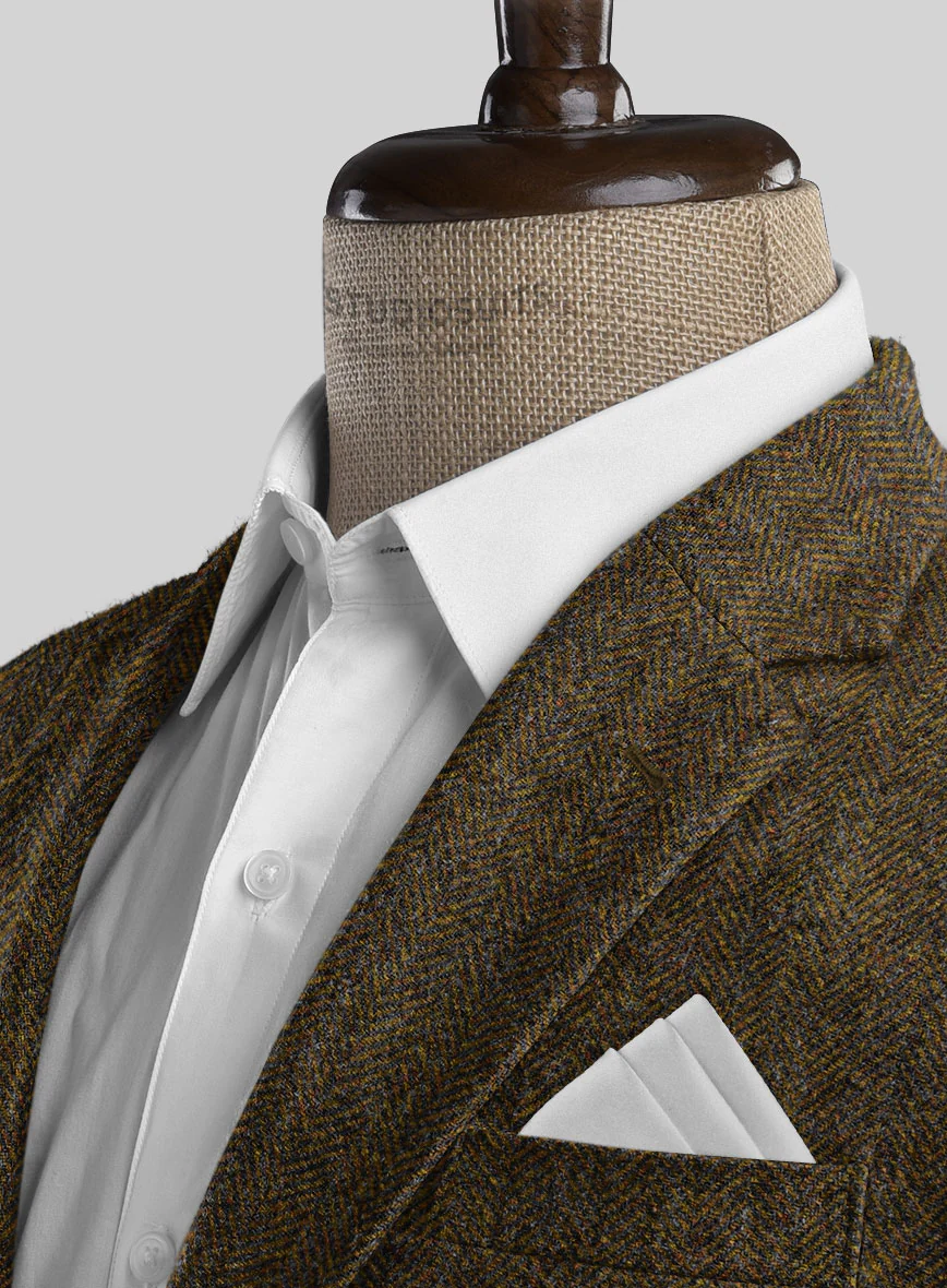 Haberdasher Mustard Brown Tweed Suit - Image 6