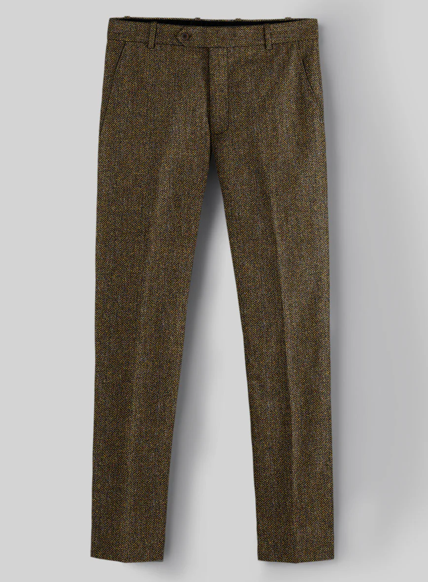 Haberdasher Mustard Brown Tweed Suit - Image 7