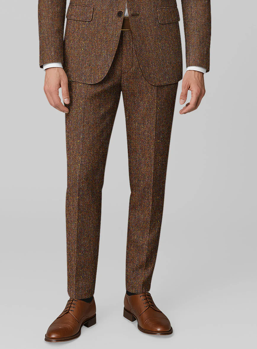 Haberdasher Autumn Rust Tweed Suit - Image 6
