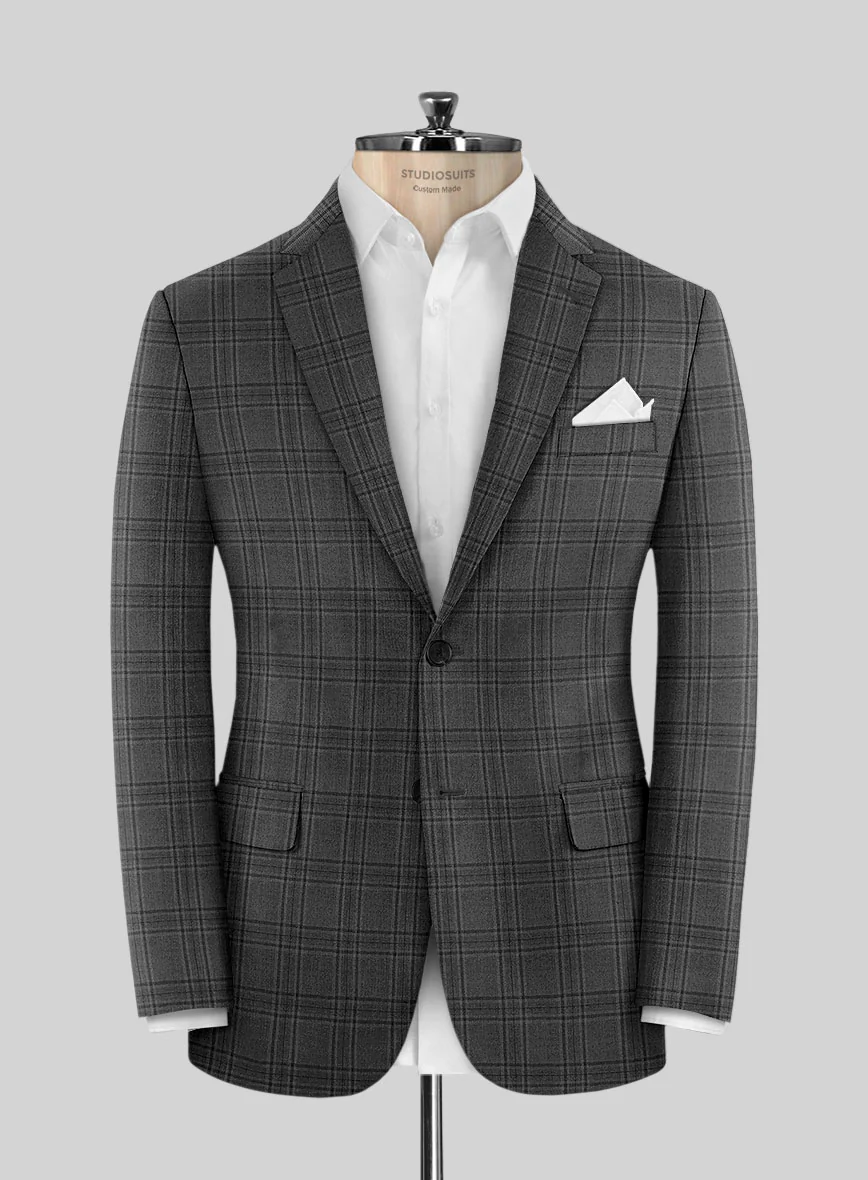 Hardy Minnis Adali Gray Check Wool Suit - Image 3