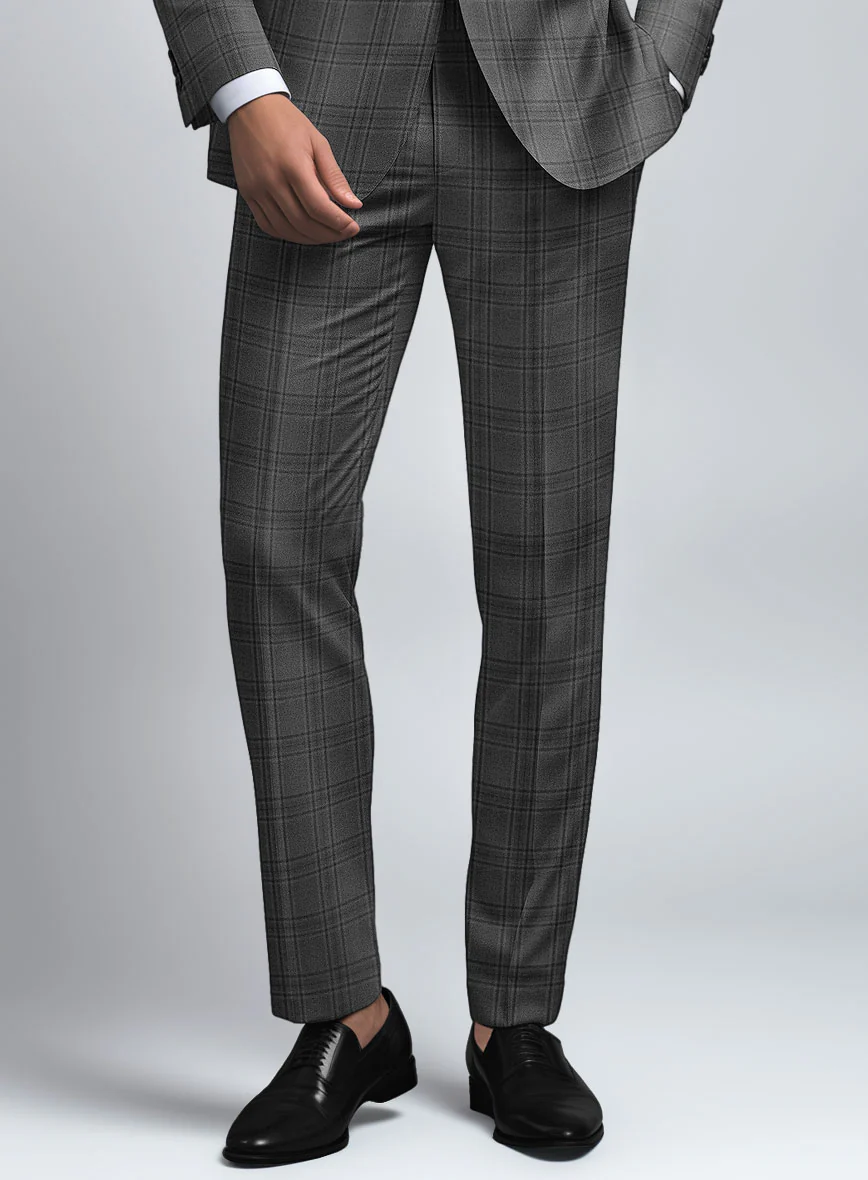Hardy Minnis Adali Gray Check Wool Suit - Image 6