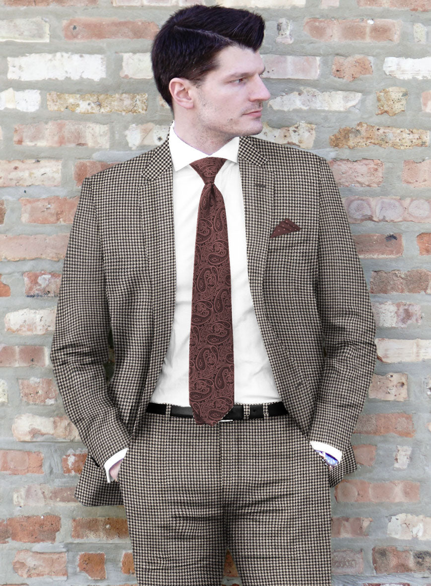 Hardy Minnis Beige Houndstooth Wool Jacket - Image 2