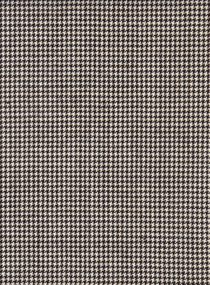 Hardy Minnis Beige Houndstooth Wool Suit - Image 7