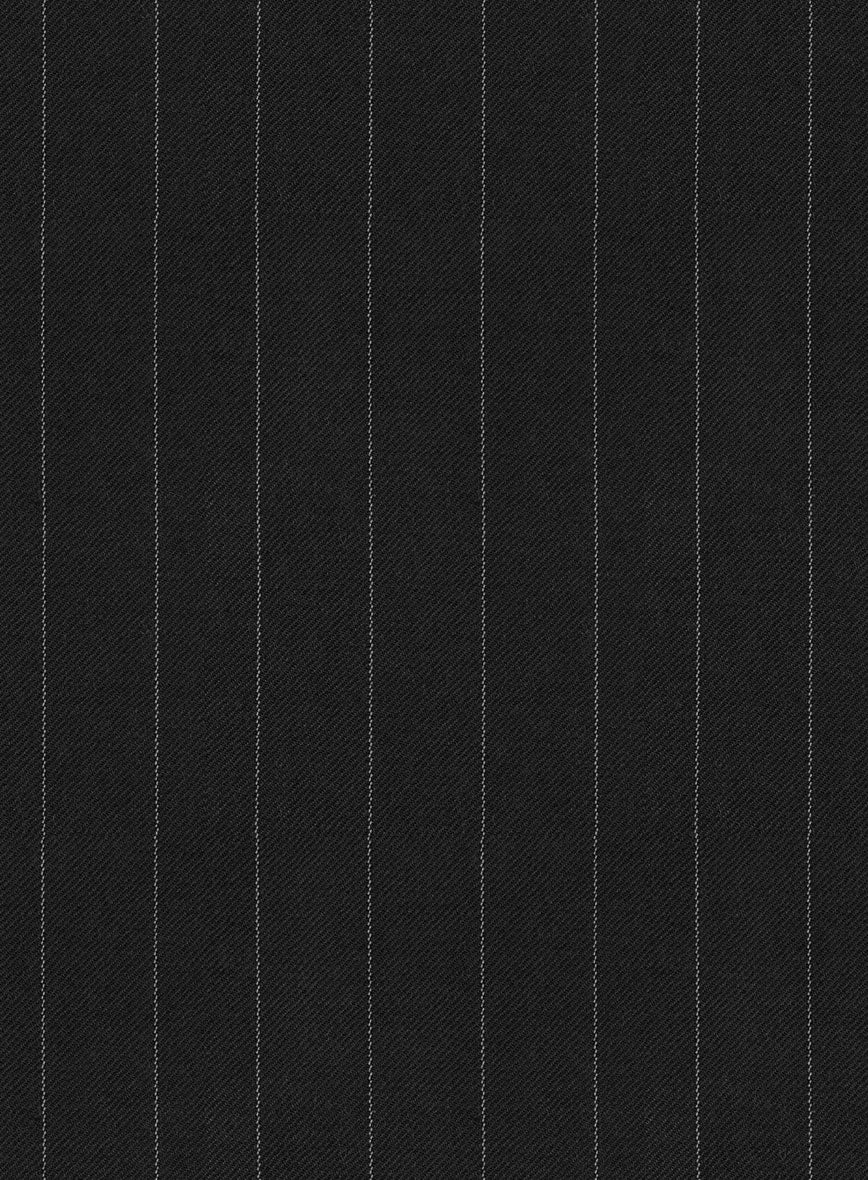 Hardy Minnis Black Pinstripe Wool Suit - Image 7