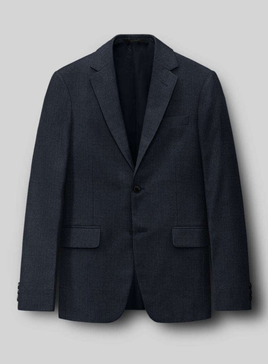 Hardy Minnis Blue Birdseye Wool Suit - Image 3