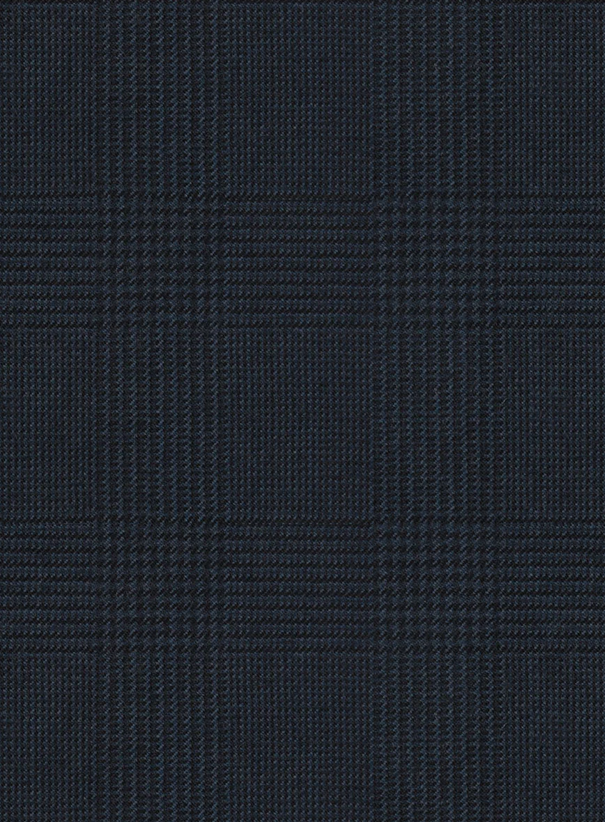 Hardy Minnis Blue Glen Wool Pants - Image 3